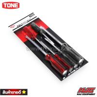 ราคา TONE ชุดไขควงด้ามพลาสติก (แกนทะลุหัวตอก) 6 ชิ้น | KD6 (19475718882)