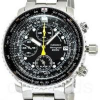 ราคา นาฬิกาข้อมือยี่ห้อ Seiko Flight Alarm Chronograph รุ่น SNA411P1 (14146974664)