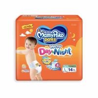 ราคา ผ้าอ้อมสำเร็จรูป มามี่โพโค แฮปปี้เพ้น เดย์&ไนท์ โซต์ L ห่อละ 14 ชิ้น (21126305534)