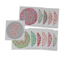 ราคา แผ่นทดสอบตาบอดสี 12 แผ่น/ชุด (Color Blind Test 12 pcs) (7733951880)