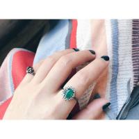 ราคา แหวนพลอยรูปไข่ล้อม Rena ring (1577136918)