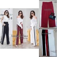 ราคา กางเกงขายาว ผ้าฮานาโกะ แถบข้าง ไซส์ใหญ่ สาวอวบ สาวอ้วน PlusSize (1249151191)