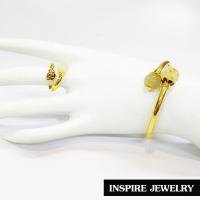 ราคา Inspire Jewelry กำไลไหมทองลงยา พร้อมแหวนไหมทอง และถุงทองลงยา ฟรีไซด์ทั้งกำไลและแหวน (1235447787)