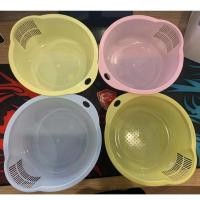 ราคา พร้อมส่งกะละมังล้างผัก ตะกร้าใส่ผักและผลไม้ ตะกร้าล้างผักผลไม้ ตะกร้าซาวข้าว เซ็ต4ใบ（洗菜篮） (8931272332)