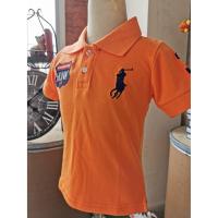 ราคา เสื้อคอปก ปักม้าโปโล HUNK94 สีส้ม SALE 180 บาท size : 1y / 2y /5y (6927291750)