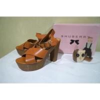 ราคา [NEW✨] SHUBERRY รองเท้าส้นสูง 3.5” สีน้ำตาล (1180782672)