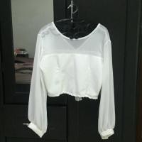 ราคา ส่งต่อครอปแขนยาว ผูกโบว์ด้านหลัง (66251206)