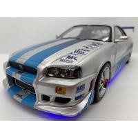 ราคา โมเดลรถ gtr r34 nissan skyline gt-r r34 / โมเดลรถ 1:18 NISSAN BRIAN'S SKYLINE GT-R R34 BNR34 1999 FAST & FURIOS II 2003 (4056580105)