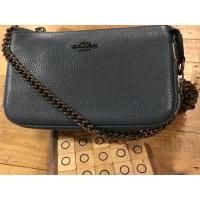 ราคา มือ1_ของใหม่ COACH 59381 Coach Nolita Wristlet 19 in Polished Pebble Leather Willow Floral (914395262)