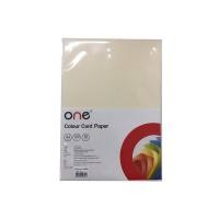 ราคา ONE กระดาษการ์ดสี A4 สีครีม (50 แผ่น/แพ็ค) (6995099873)