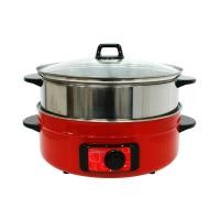 ราคา Misawa หม้อสุกี้อเนกประสงค์ พร้อมซึ้งนึ่ง รุ่น KW-391 ใช้ทำสุกี้ ต้ม ผัด ทอด Red electric skillets suki potiers sukiyaki (2666422717)