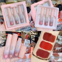 ราคา HIH Peach Blossom lip glage เซตลิปเนื้อเวลเวท เนื้อนุ่ม✨ (2862846631)