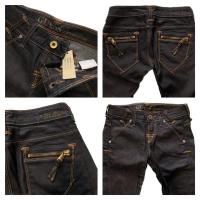ราคา Guess(เกสส์) GS5 กางเกงขายาว ขาเล็ก ด้ายทอง มีซิปกระเป๋าหลัง กางเกงยีนส์ ผู้หญิง เอวต่ำ (23167202751)