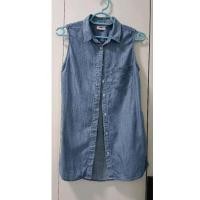 ราคา Levi's#เสื้อแขนกุดทรงยาว#size.Sสียีนส์ซีดผ้านิ่ม#มือสอง (19481076971)