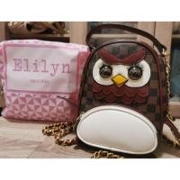 ราคา กระเป๋า​ Elilyn​ นกฮูกตาหว๊านหวานแท้ ถือ/สะพายไหล่/เป้​ ได้3แบบในใบเดียว (6317663604)