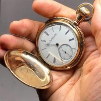 ราคา นาฬิกามือสอง ของแท้ นาฬิกาพกไขลาน ELGIN NATL WATCH CO, pocket watch 1900 ขนาดตัวเรือน 51 mm (4944180306)