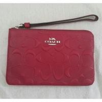 ราคา คล้องมือ COACH แท้ไซส์ S ลาย C นูน สีชมพู hot pink (3638329209)