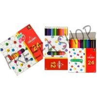 ราคา สีไม้คอลลีน colleen 12 สี 12 แท่ง,24 สี 24 แท่ง (หัวเดียว) Colored pencils (3484498424)