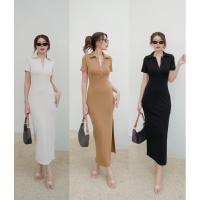 ราคา เดรสยาวคอปกผ่าข้าง เดรสผ่าข้างคอปก (22156186593)