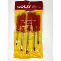 ราคา แท้จริงSOLO ชุดไขควงด้ามทะลุ 5ตัว/1ชุด (No.005G) โซโล (ตอกได้) ไขควง ไขควงด้ามแดง ไขควงชุด ไขควงตอกได้ (18235222688)