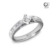 ราคา Zilvy - แหวนหญิงเพชรน้ำร้อย 0.30 กะรัต (GR1243) (8395310376)