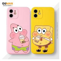 ราคา GUMAN เคสคู่ เคสไอโฟน คู่รัก กันกระแทกซิลิโคนนุ่มการ์ตูนน่ารักตลก เคสโทรศัพท์ Compatible for iPhone 14 13 12 11 Pro Max SE 2020 X XR XS 8 7 6 6S Plus พลัส XYM1520 (22423179186)