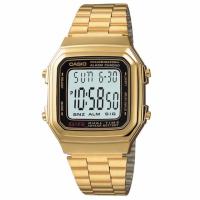 ราคา Casio A-178WGA-1ADF ตัวเรือนสแตนเลสสีทอง ของแท้ 100% (1387382538)
