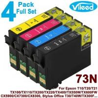 ราคา [สต็อกประเทศไทย]4 Pack 73N BK C M Y Ink 73 for EPSON T0731N / T0731 + T0732N / T0732 + T0733N / T0733 + T0734N / T0734 P (6177915408)