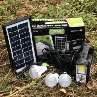 ราคา ชุดหลอดไฟโซล่าร์เซลล์ หลอดไฟ LED โซล่าร์เซลล์ ชุดไฟนอนนา รุ่น GD-8017 (1848373169)