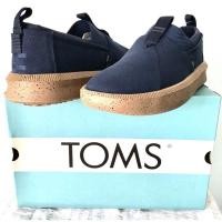 ราคา ใหม่ แท้ รองเท้า TOMS แบบสวม สลิปออน ใส่สบาย รุ่น Alpargata Rover Navy Suede Ballistic Woven สีกรม ลำลอง ผ้าใบ ทอมส์ (17756800040)