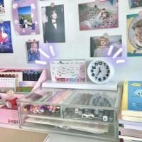 ราคา นาฬิกาตั้งโต๊ะ นาฬิกาปลุกทรงกลม | Alarm Clock⏰ พร้อมฐานวางและกรอบรูป 4x6 นิ้ว (10402856969)