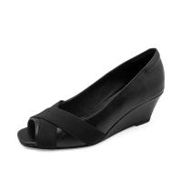 ราคา TAYWIN(แท้) รองเท้าคัทชูส้นเตารีดหนังแท้ ผู้หญิง รุ่น SC-74 หนังนิ่มสีดำ (8424730820)