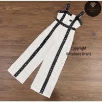 ราคา จั้มสูทผ้าทอมีซับในแต่งลูกไม้ปังสุด ราคา150บาท (มือสอง) (11723598071)