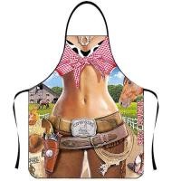 ราคา พร้อมส่งจากไทย ผ้ากันเปื้อนลาย cow girl sexy No.109 (22519808564)