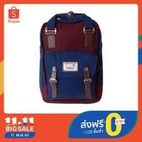 ราคา DOUGHNUT กระเป๋าเป้ รุ่น MACAROON สี WINE X NAVY (424833389)