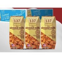 ราคา นมอัลมอนด์อันสวีทเทนด์ขนาด 180 มล.(AlmondMilk Unsweetened 180 ml.) 137 Degrees Brand (19935337439)
