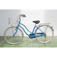 ราคา จักรยานแม่บ้านญี่ปุ่น - ล้อ 26 นิ้ว - ไม่มีเกียร์ - สีฟ้า [จักรยานมือสอง] (19263390649)