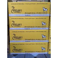 ราคา นมจิตรลดา ผลิตจากนมโค100% ขนาด 200มล.x36กล่อง ขายยกลัง (14750145182)