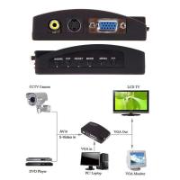 ราคา AV RCA Composite S-video VGA in to VGA Output Monitor Converter Adapter Cable (4563303221)