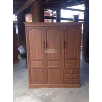 ราคา charan2515ตู้เสื้อผ้า60*150*180.cm.ไม้สักทอง สวยงามทนทานใช้งานได้หลายสิบปี (9250880156)