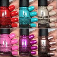ราคา สีทาเล็บ China Glaze โทนสีแดง-ชมพู (6213611)