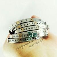 ราคา กำไลสแตนเลสแท้สลักชื่อฟรี Toknameshop (87109855)