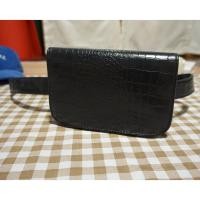 ราคา กระเป๋าสะพายคาดอก คาดเอว หนัง PU ลายหนังงูสีดำเงา (20381633484)