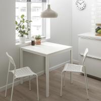 ราคา IKEA ชุดโต๊ะ + เก้าอี้ 2 ตัว 75x75 ซม. MELLTORP เมลทอร์ป / ADDE อ็อดเด (3334572088)