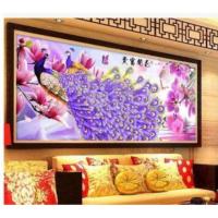 ราคา ครอสติสคริสตัล DIY5D รูปนกยูง ขนาด 120*50ซม.ติดเต็มแผ่น (1957362305)