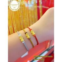 ราคา ข้อมือปี่เซี๊ยะทองคำแท้99.99% หนัก 0.25 กรัม พร้อมใบรับประกันทองแท้ (22221869395)