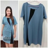 ราคา มือ2 สาวอวบ เดรส ผ้าวูลเวฟ (22939531704)