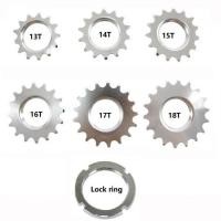 ราคา เฟืองหลังจักรยาน fix gear/single speed ขนาดฟัน 13T/14T/15T/16T/17T/18T พร้อมแหวนล็อคเฟือง (11605729243)