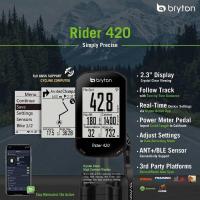 ราคา ไมล์ Bryton Rider 420 GPS Cycling Computer ครบเซ็ท (ไมล์+รอบขา และ หัวใจ) (4046409872)