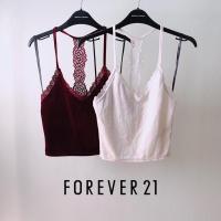 ราคา FOREVER21 - Lace velvet crip top (6579506031)
